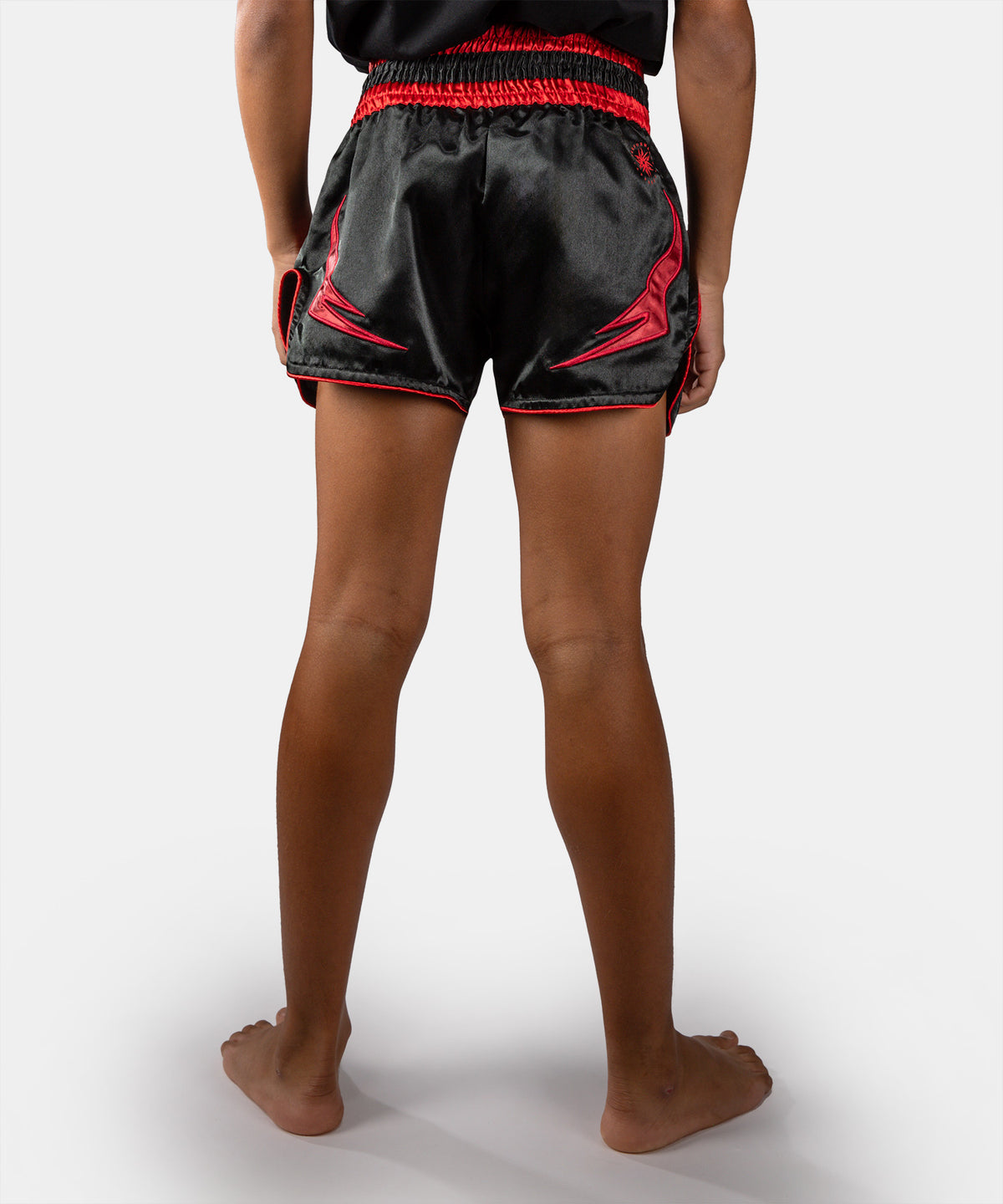 Venum Attack Short de Muay Thai para Niño - Negro/Rojo