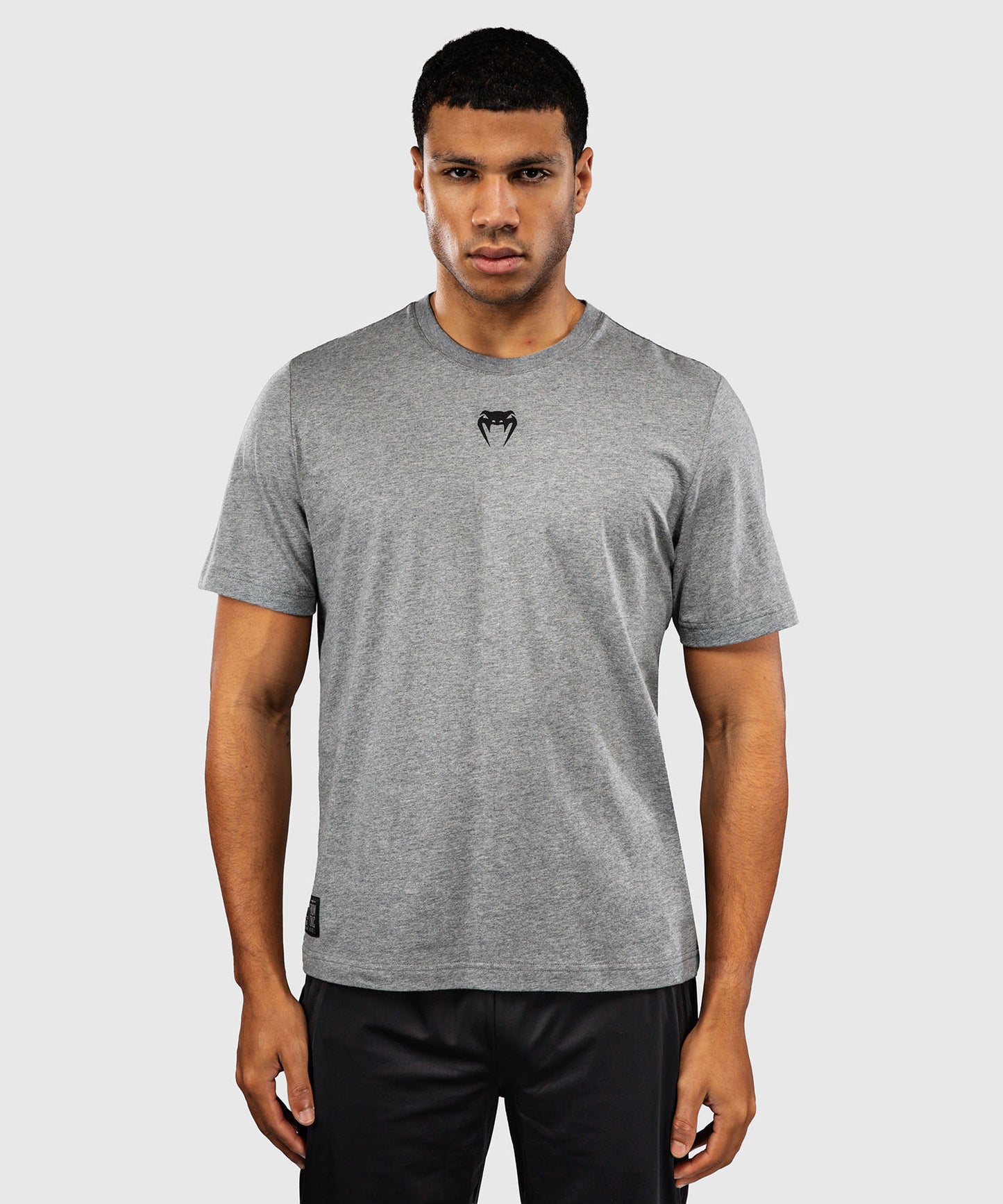 Venum Fight Icon Cotton T-Shirt - Light Heather Grey