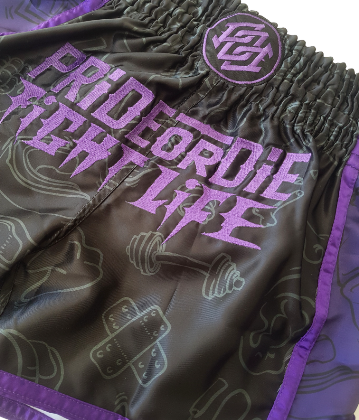 Pride Or Die Fight Life Pantaloncini da Muay Thai