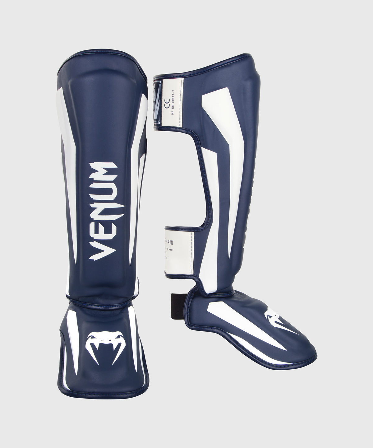 Venum Elite Standup Schienbeinschützer - Weiß/Marineblau