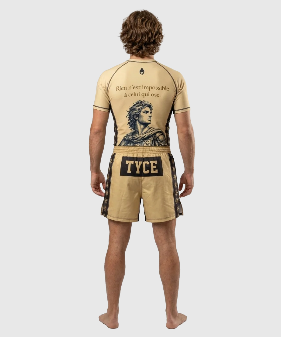 TYCE CULTURE OF WAR Alexander der Große Grappling-Rashguard - Gold