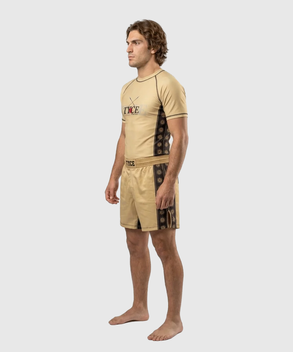 TYCE CULTURE OF WAR Alexander der Große Fightshorts - Gold