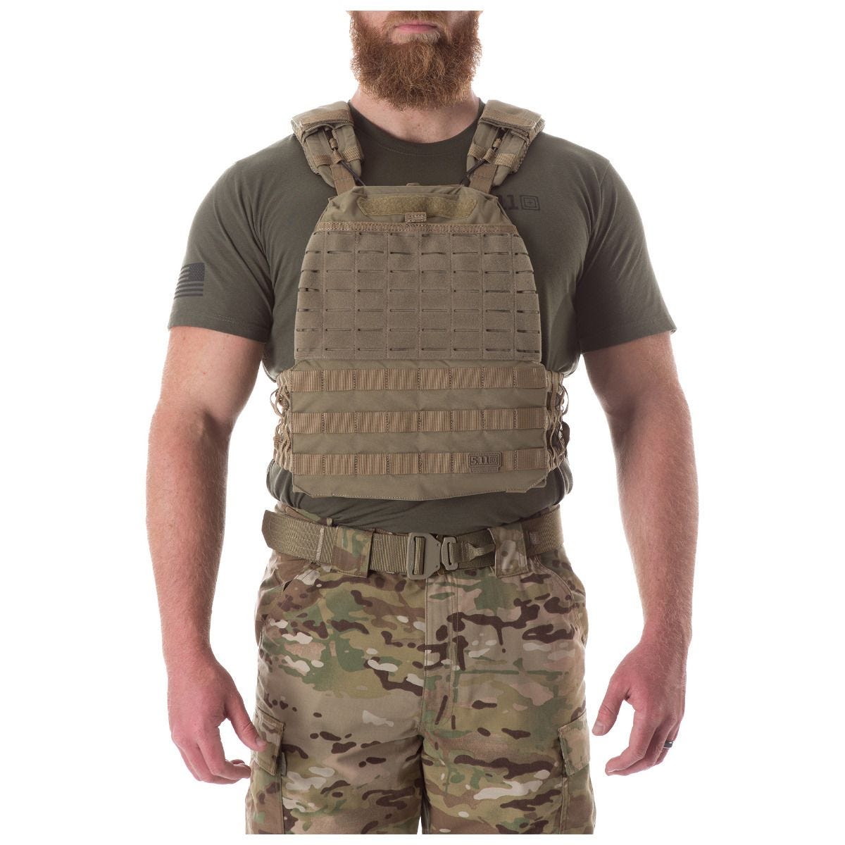 5.11 Tactical TacTec Gewichtsweste mit Plattenträger – Beige
