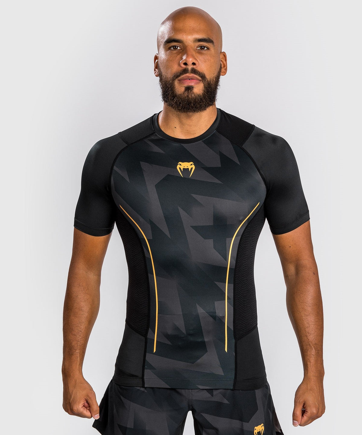 Venum Razor Rashguard - Kurzarm - Schwarz/Gold