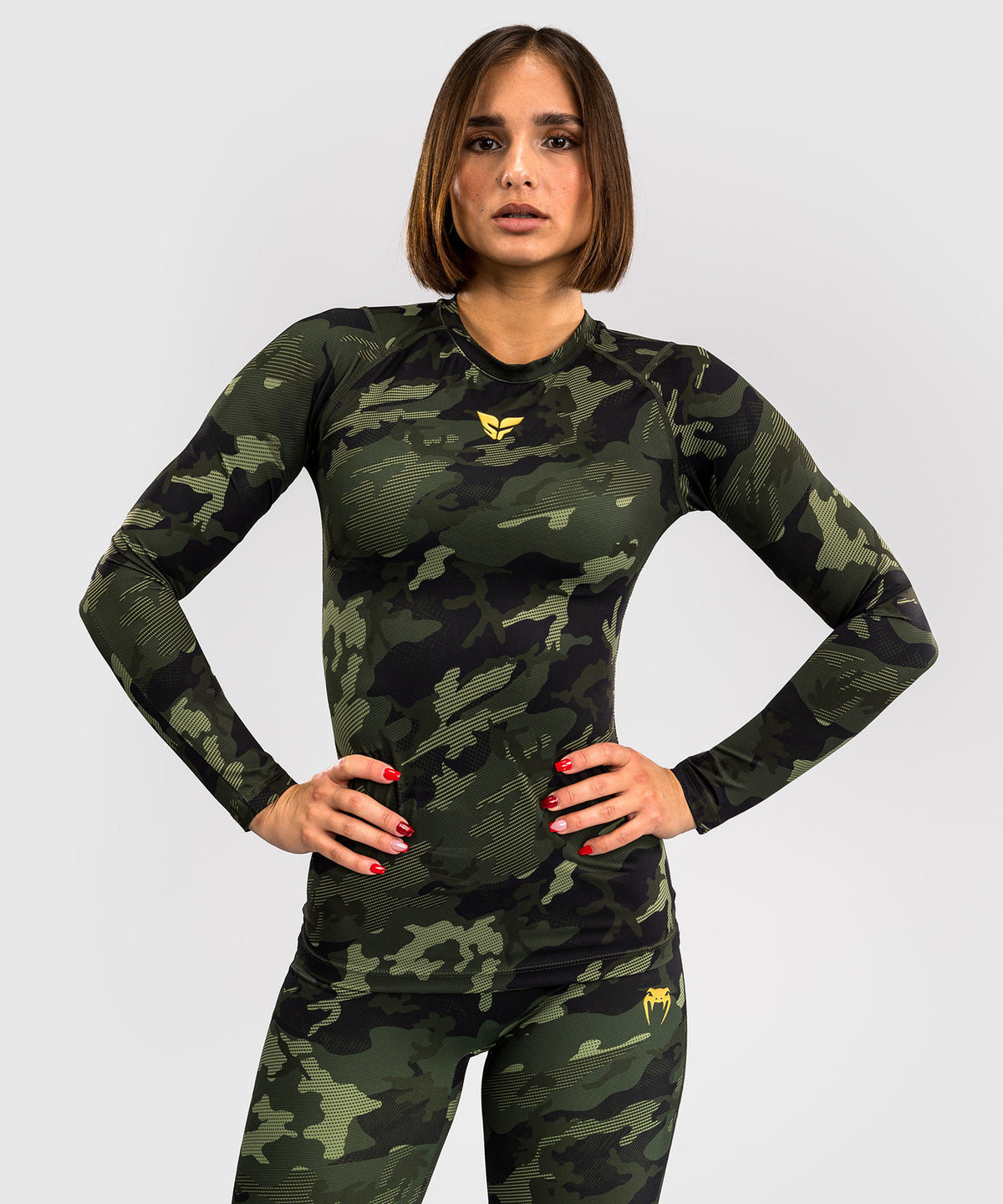 Venum x Sophia Rose Damen Langarm Rashguard - Forest Camo