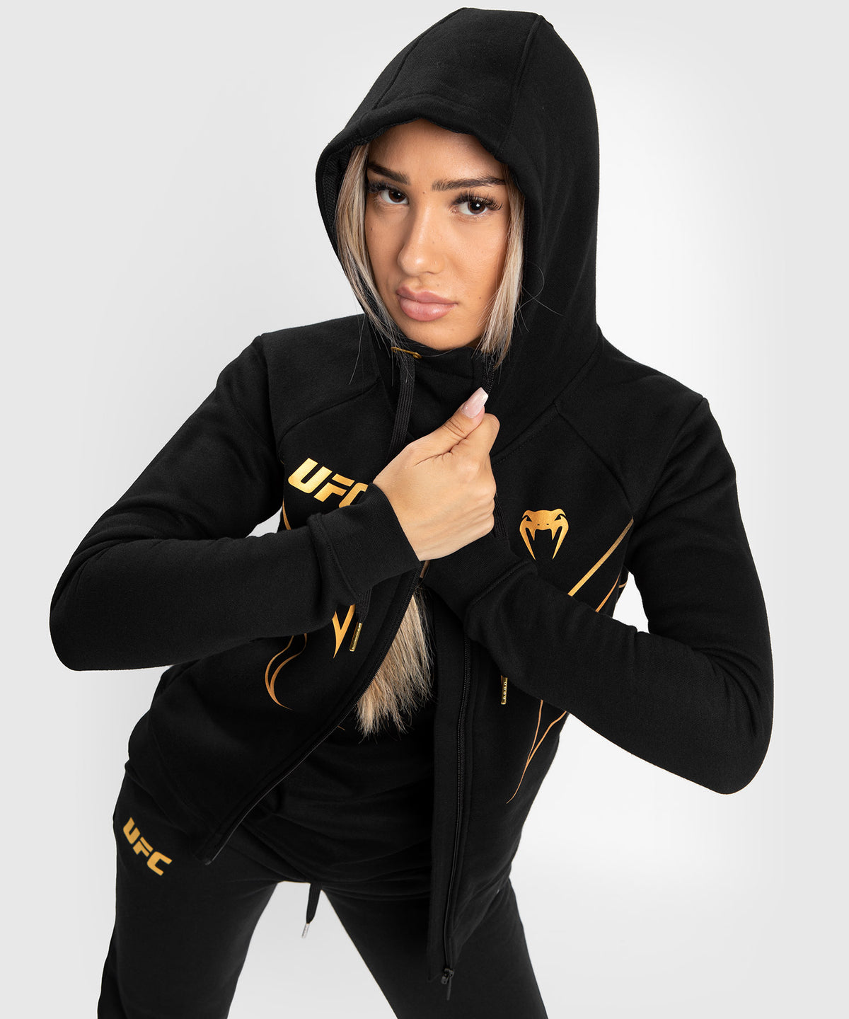 UFC Venum Fight Night 2.0 Replica Frauen Full Zip Hoodie - Champion