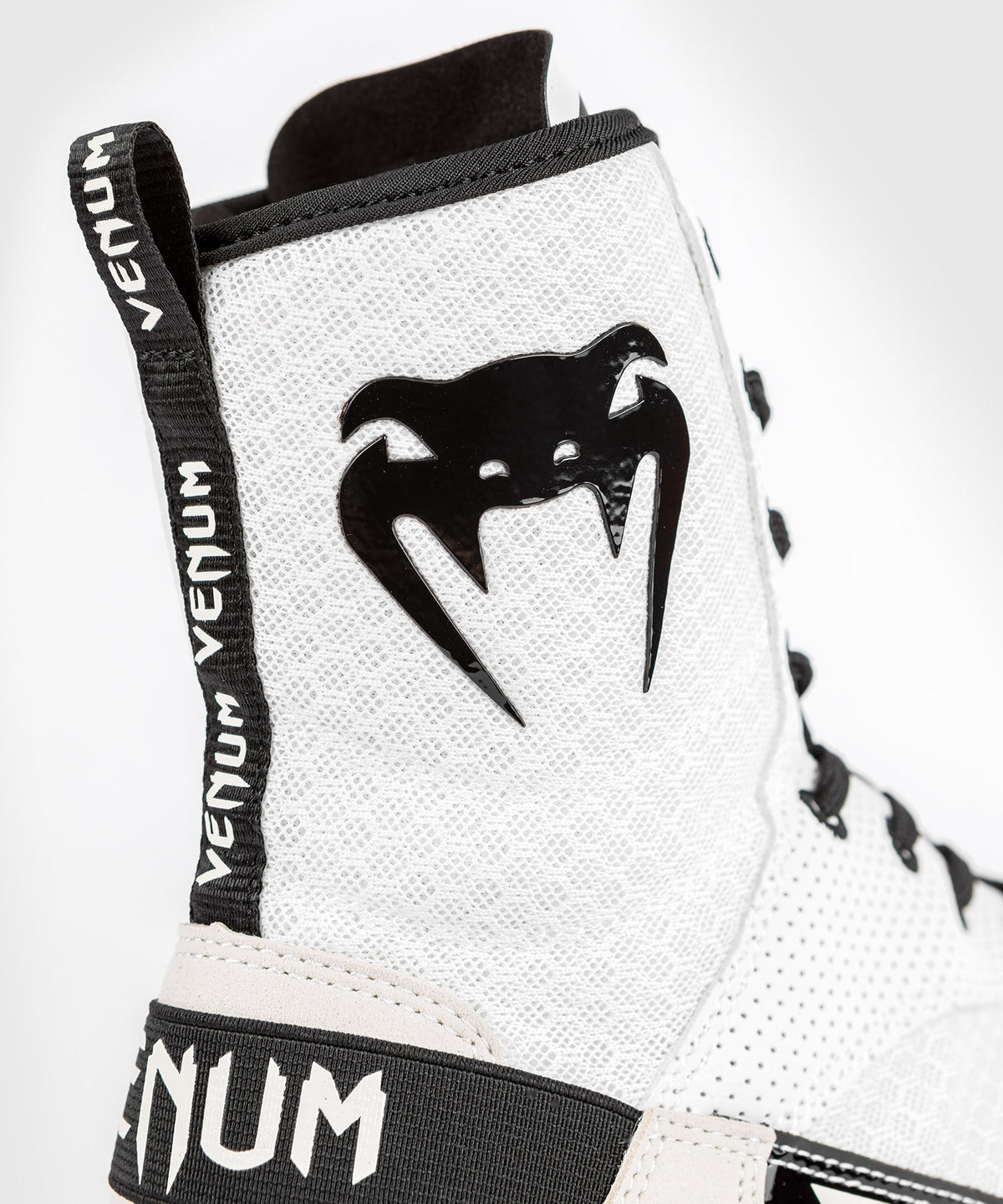 Venum Elite Boxing Shoes - White/Black