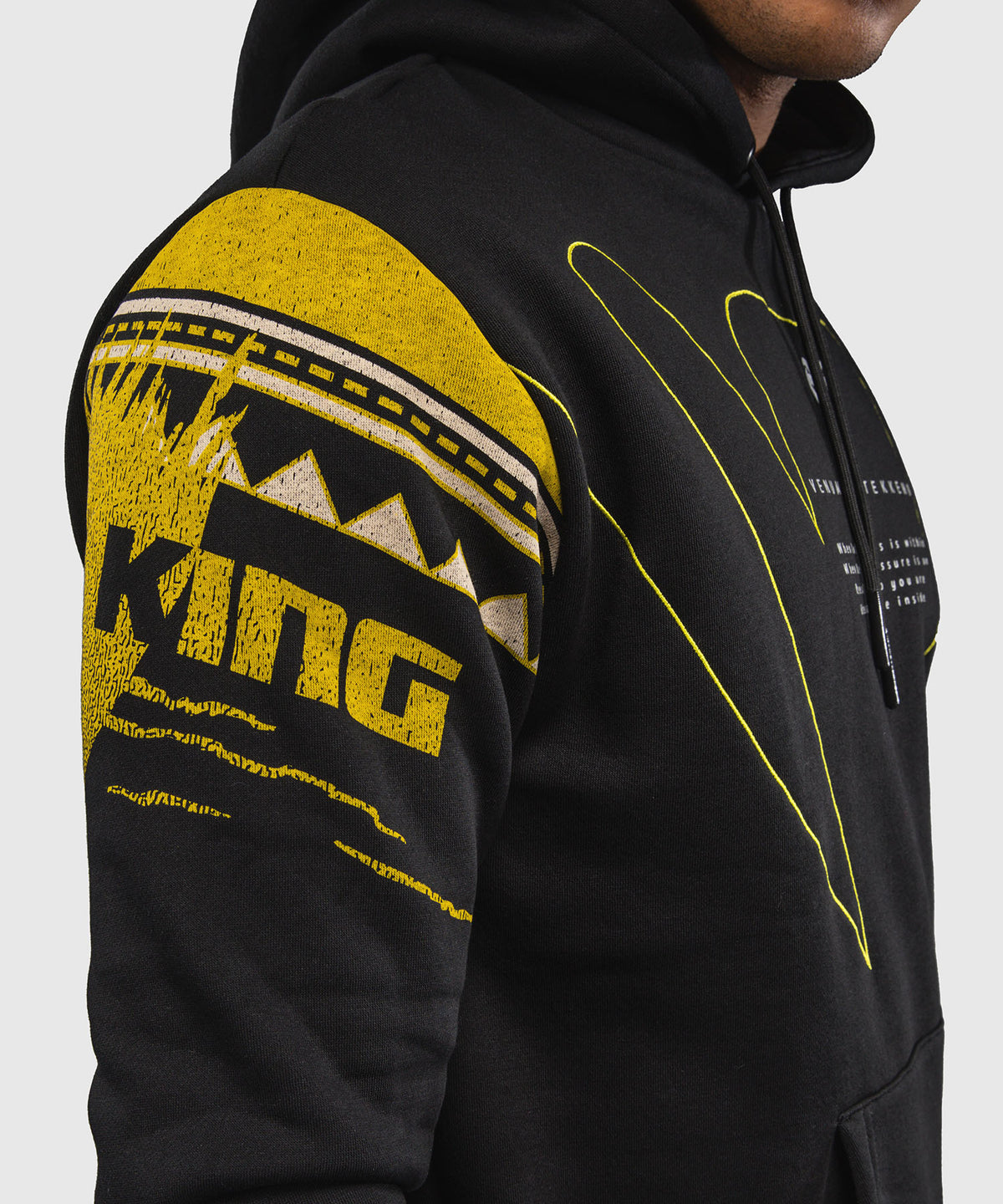 Venum x TEKKEN 8 Felpa con Cappuccio - King - Nero/Giallo