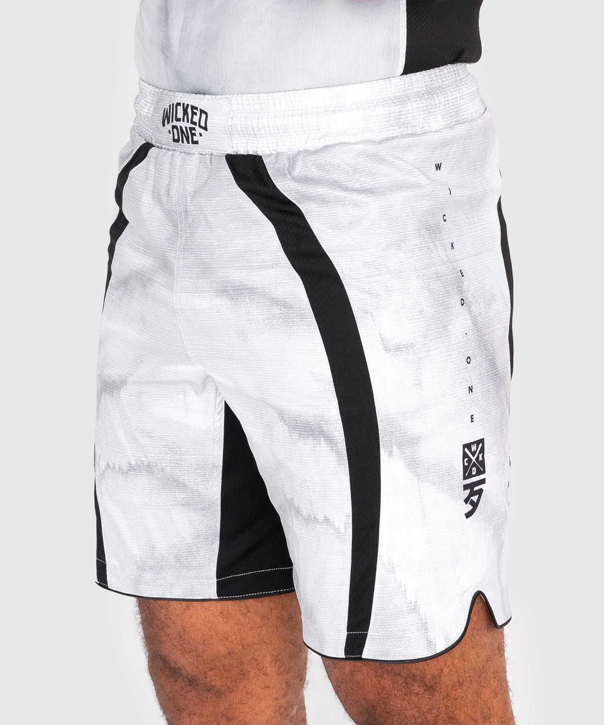 Short de MMA Wicked One Eager Contest - Blanc/Noir