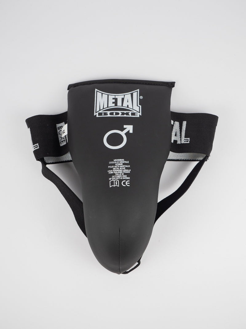 Metal Boxe Anatomic Protector Inguinal - Negro