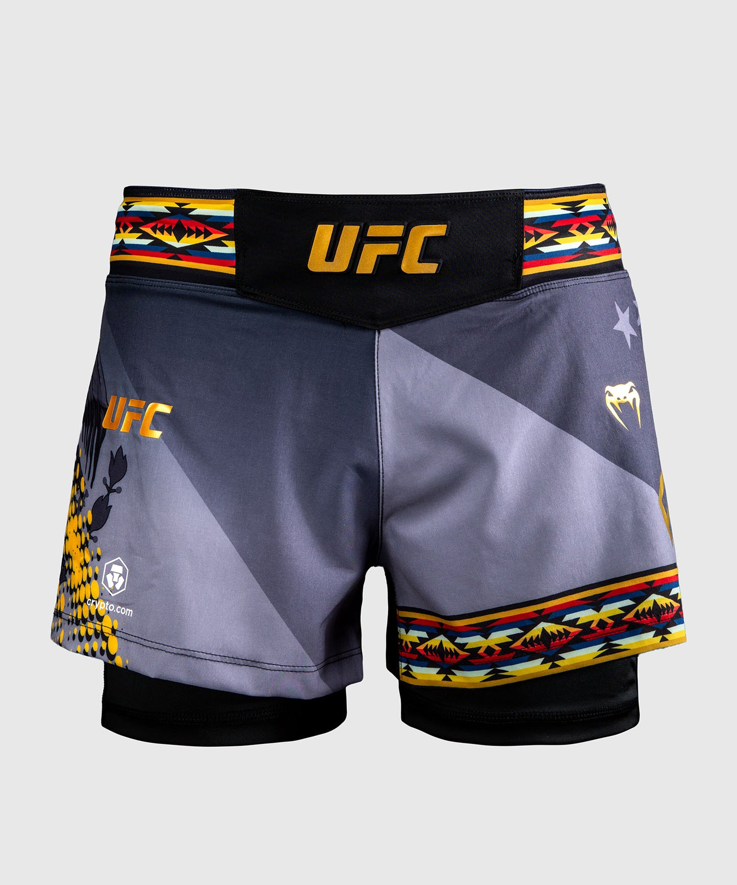 Short de combat court pour femmes UFC Unrivaled by Venum Julianna Peña - Noir