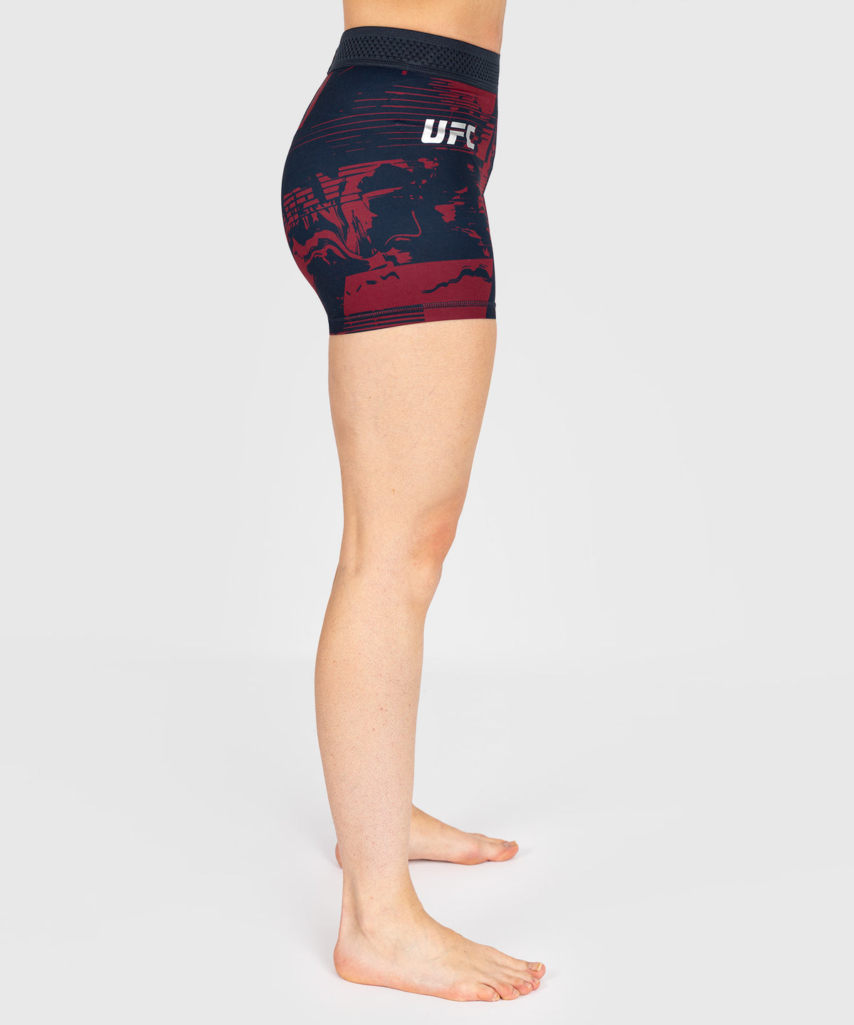 Short de compression Performance Femme UFC Zenith by Venum Authentic Fight Week - Bleu marine/Bordeaux/Argent