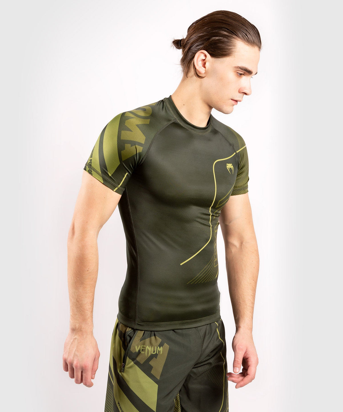 Rashguard Venum Commando Edition Loma Manches Courtes - Kaki
