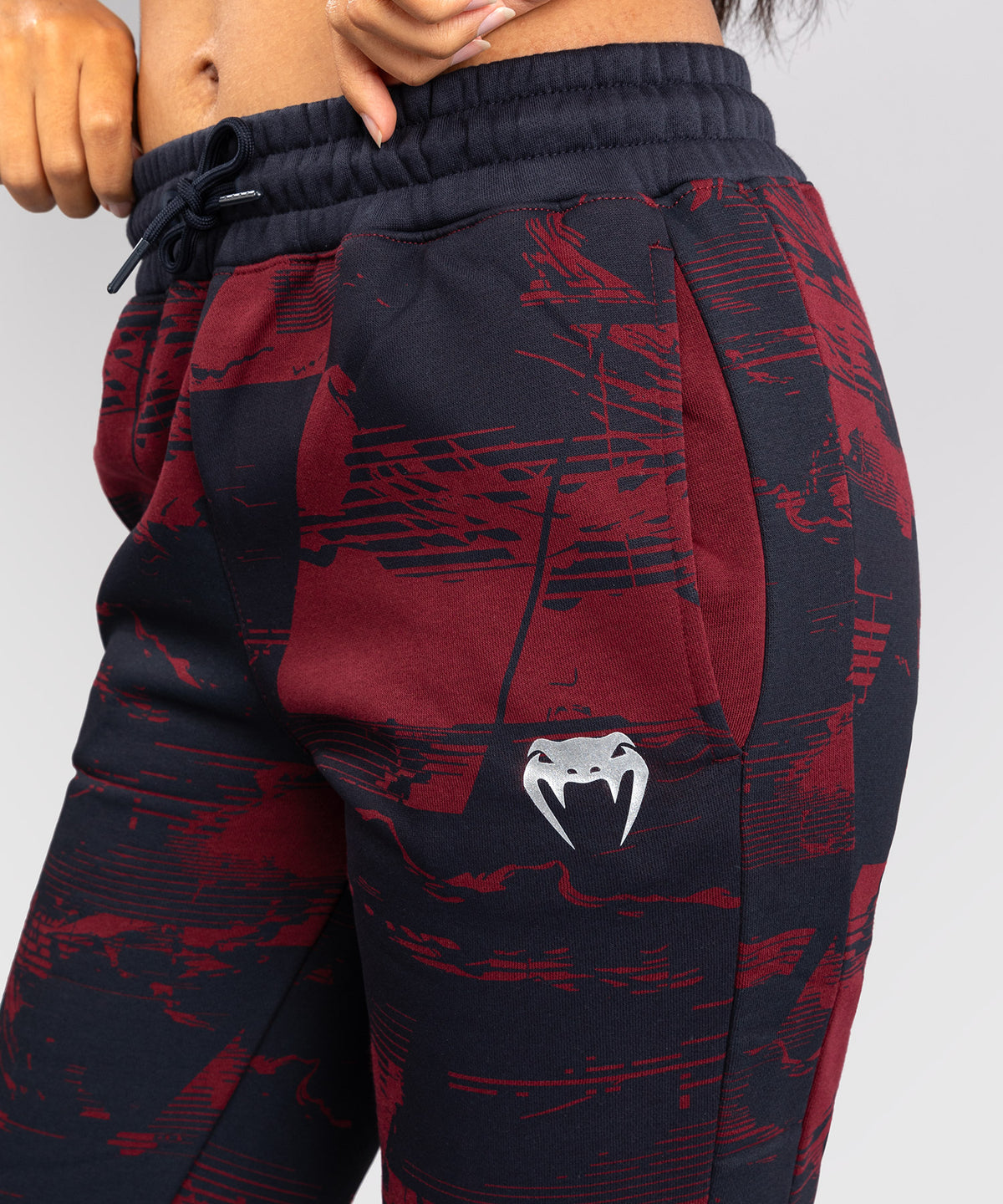Pantalon Femme UFC Zenith by Venum Authentic Fight Week - Bleu marine/Bordeaux/Argent