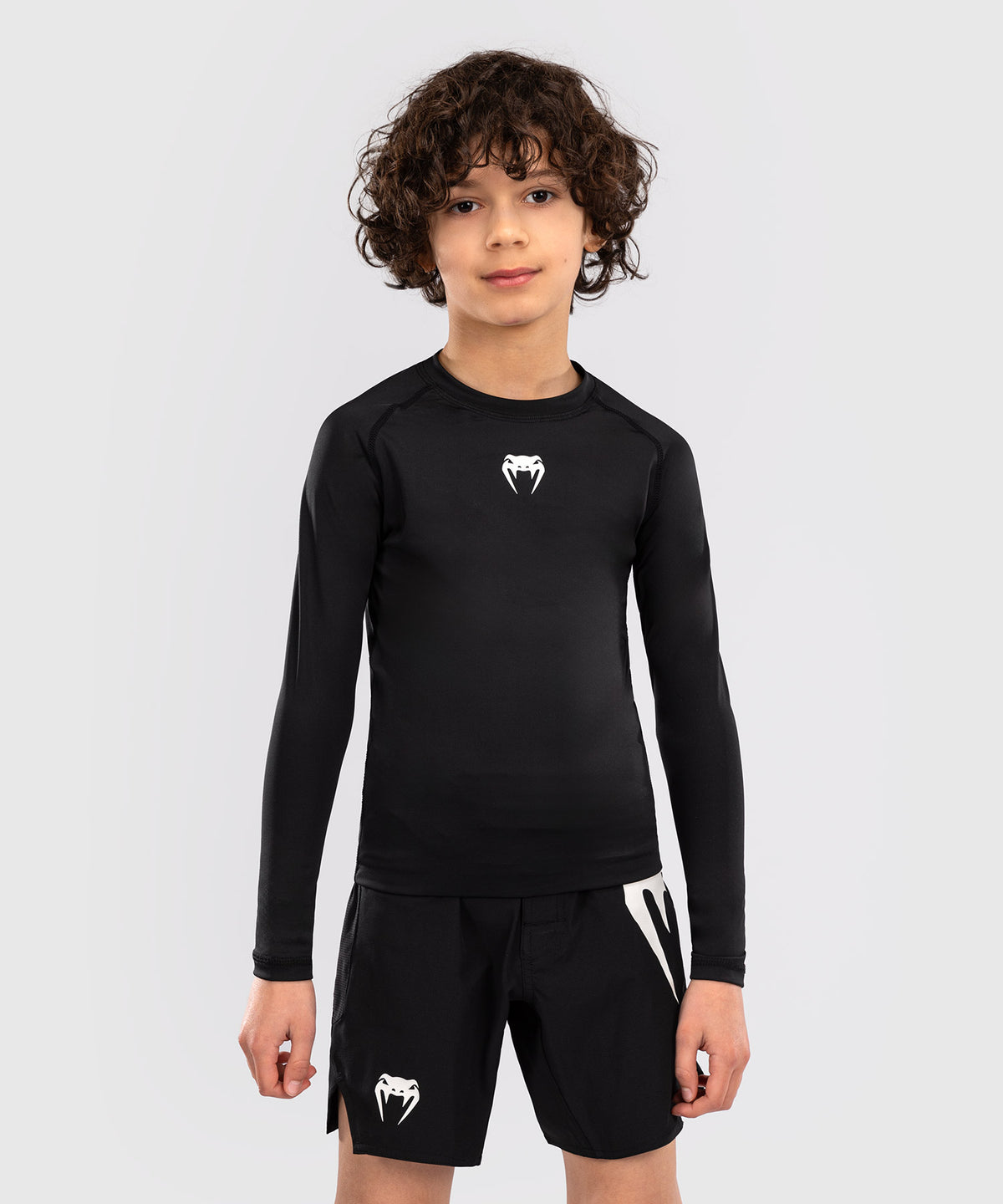 Venum Contender Kinder Rashguards Langarm - Schwarz
