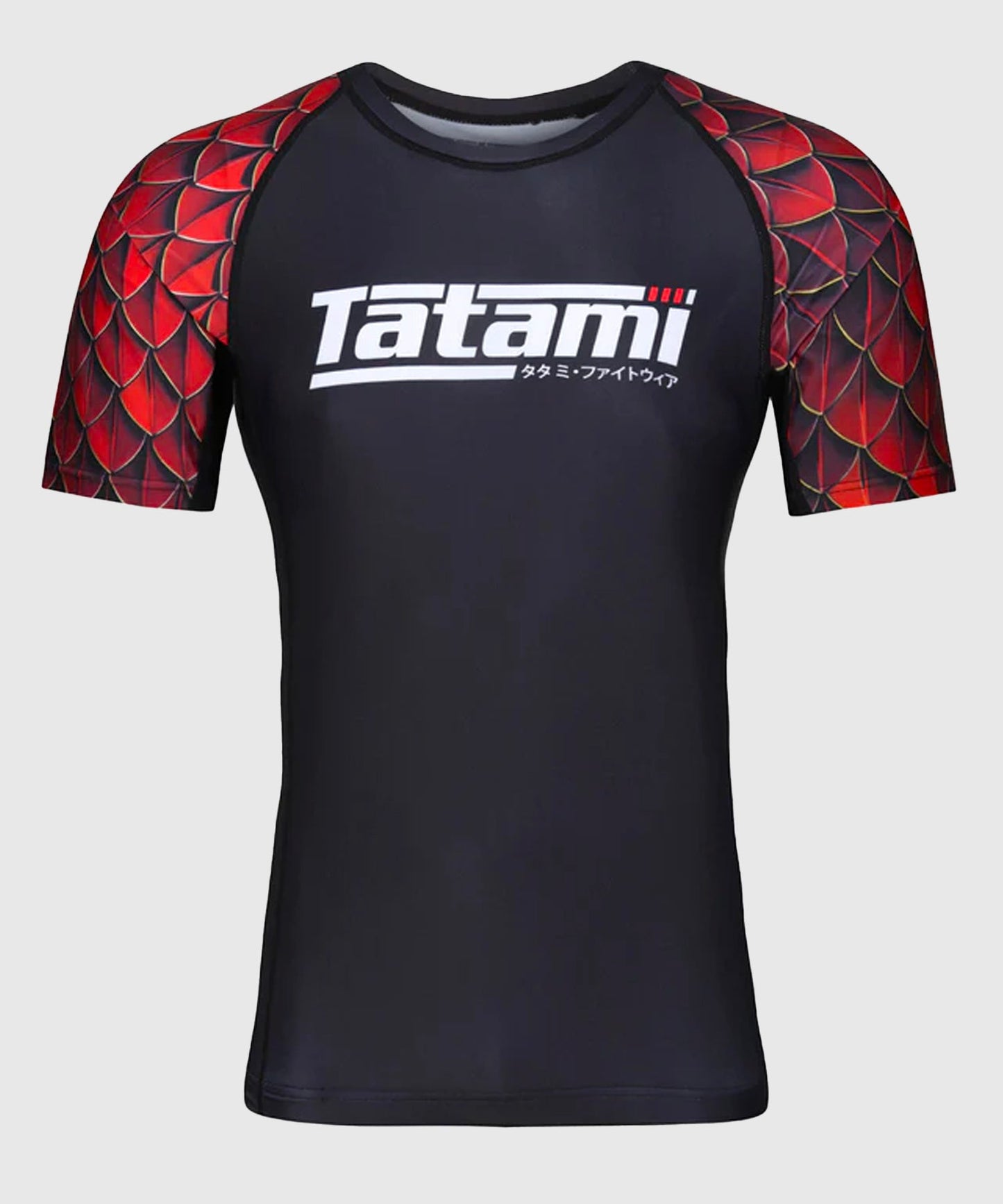 Tatami Fightwear Recharge Dragon Rashguard Manga Corta – Negro/Rojo