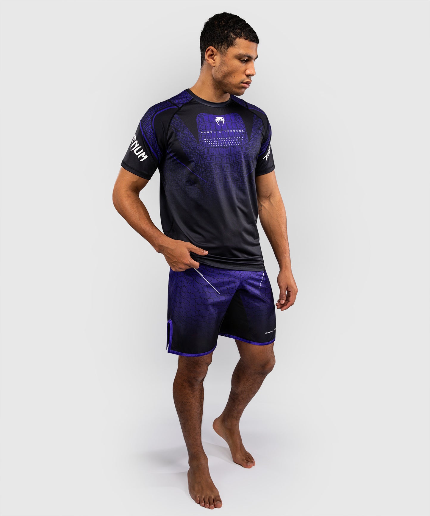 Venum x TEKKEN 8 Dry-Tech T-Shirt - Kazuya - Black/Purple