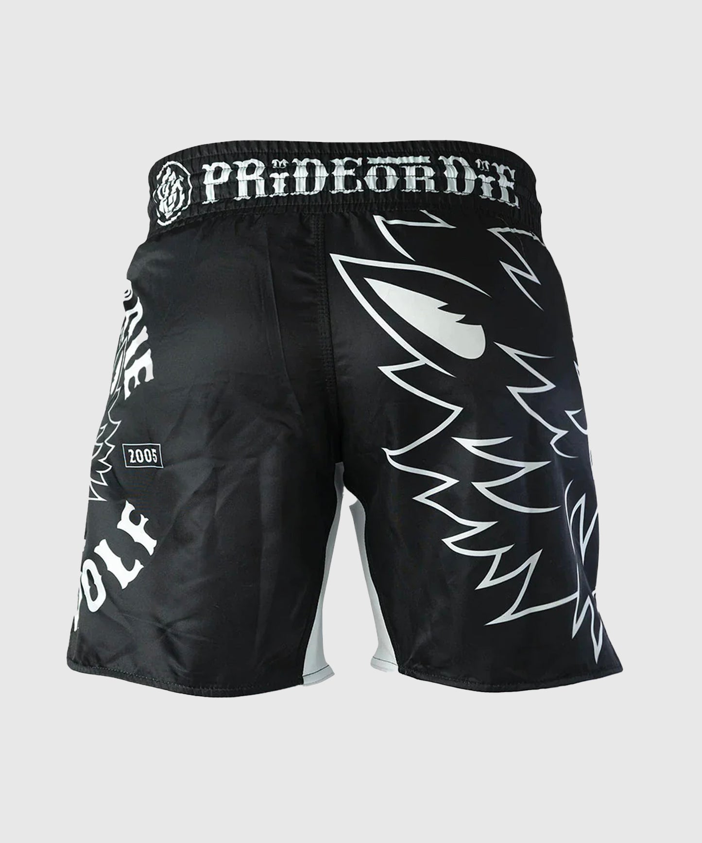 Pride Or Die Lone Wolf Fightshorts - Nero