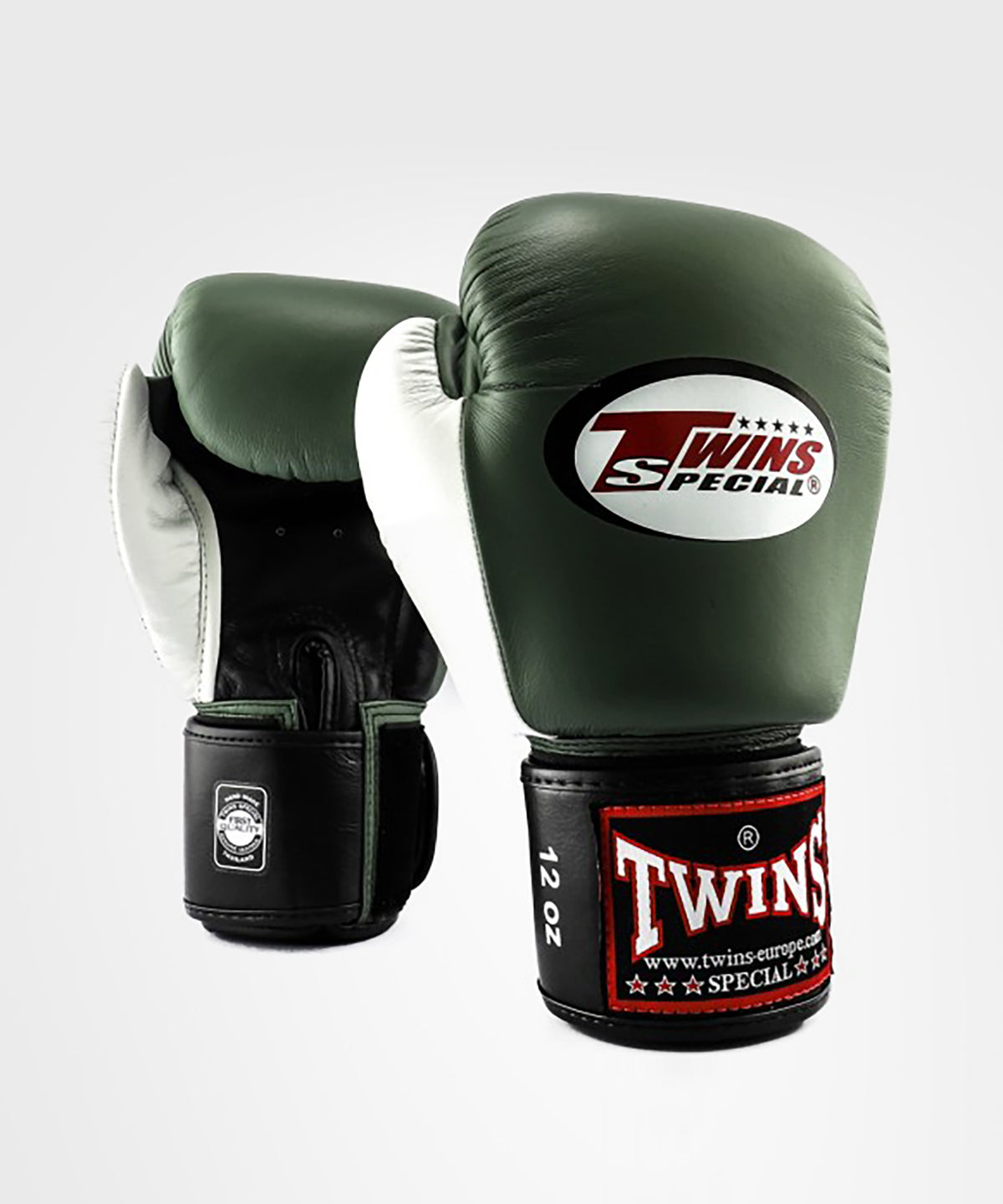 Gants de Boxe Twins BGVL4 - Noir/Olive/Blanc