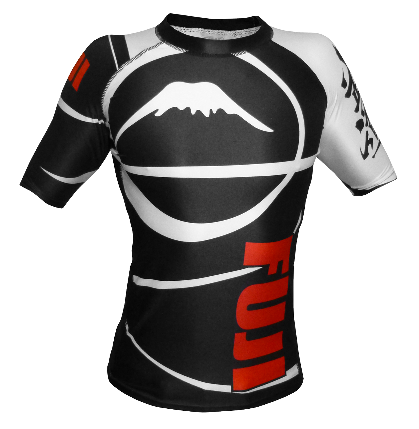 Fuji Sports Freestyle IBJJF Ranked Short Sleeve Rashguard - Black