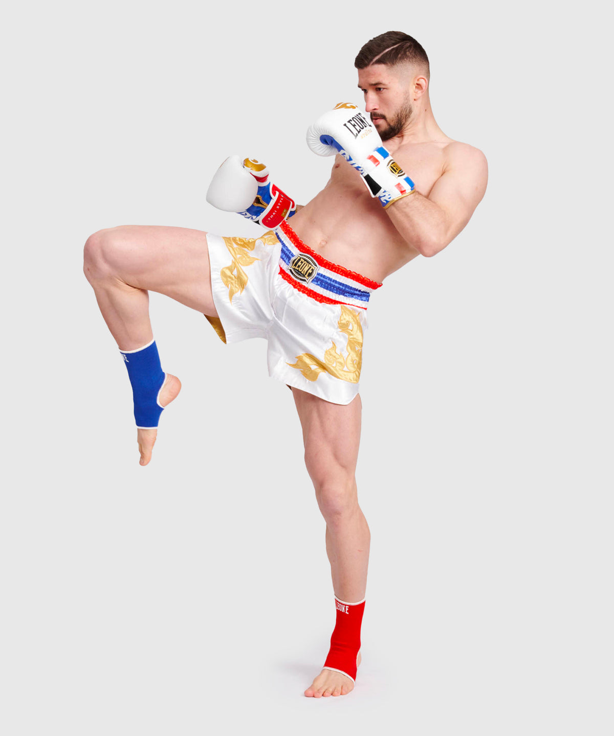 Leone Thai Style Guantes de Boxeo - Blanco