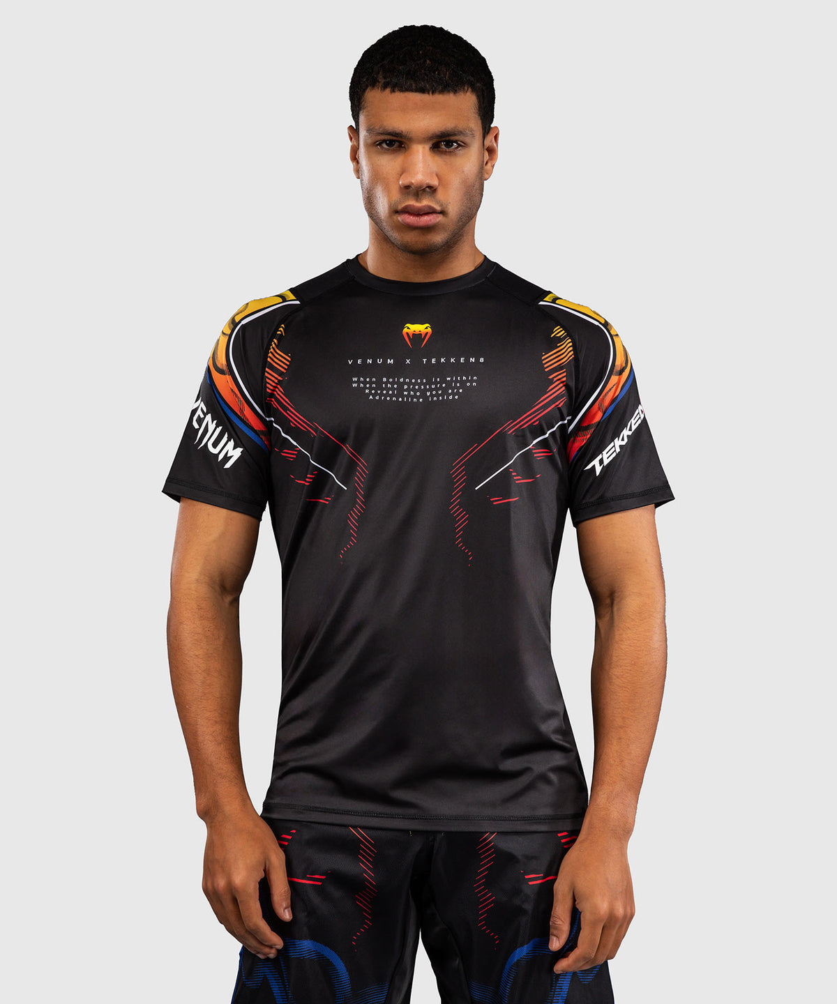 Venum x TEKKEN 8 Camiseta Dry Tech Yoshimitsu - Negro/Naranja