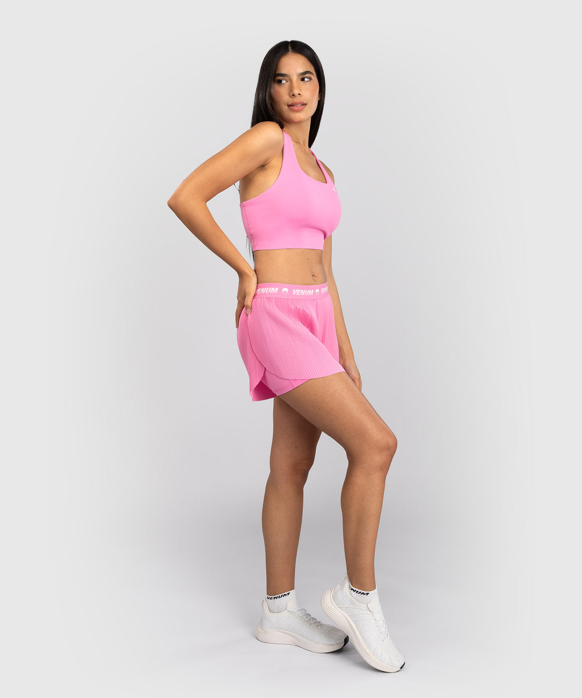Venum Flowfit Pantalones Cortos de Entrenamiento Mujer - Rosa Caramelo