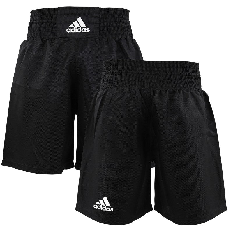 Short de MMA Adidas MULTI-BoxeS - Noir/Blanc