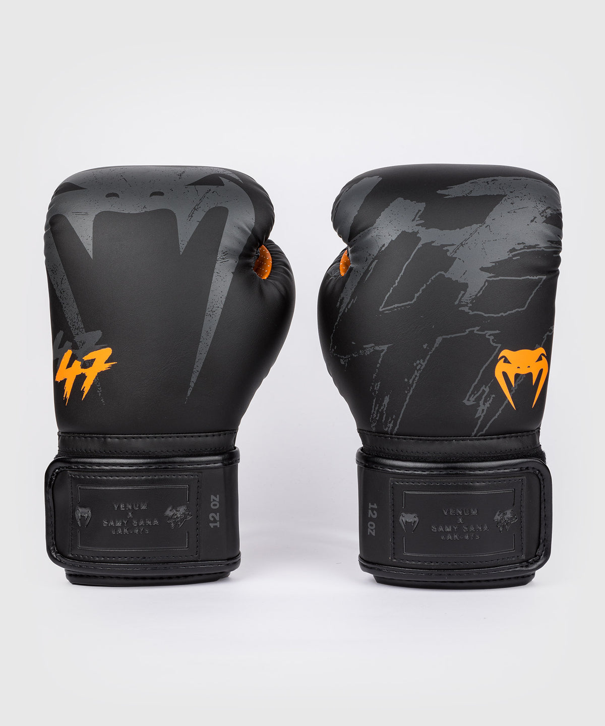 Venum S47 Boxing Gloves - Black/Orange