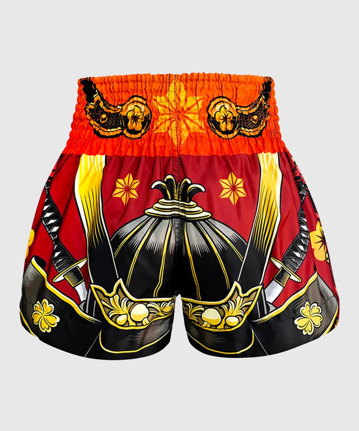 Tuff Samurai Skull Muay Thai Shorts - Red