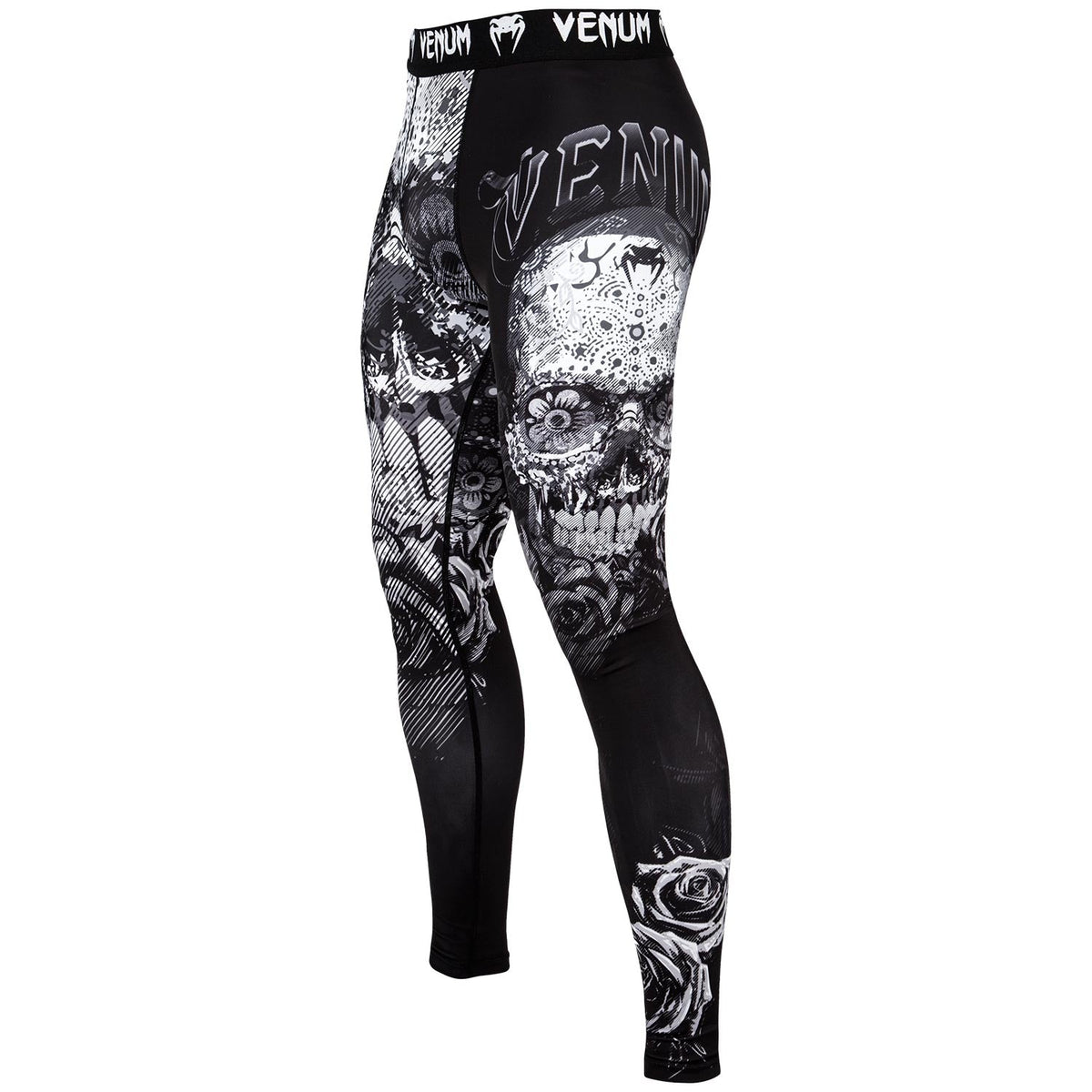 Pantalon de Compression Venum Santa Muerte 3.0 - Noir/Blanc
