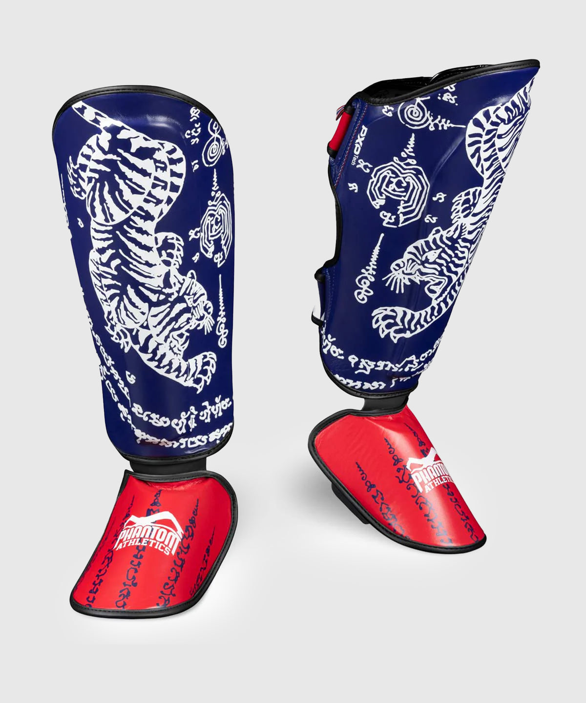 Phantom Athletics Muay Thai Schienbeinschoner - Blau/Rot