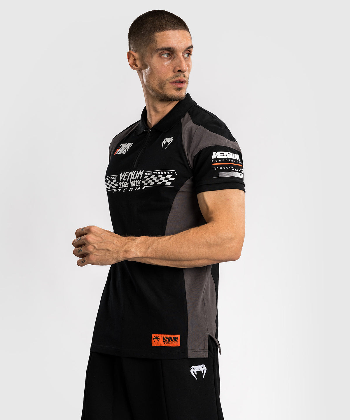 Polo en Coton Venum Motorsport - Noir Profond