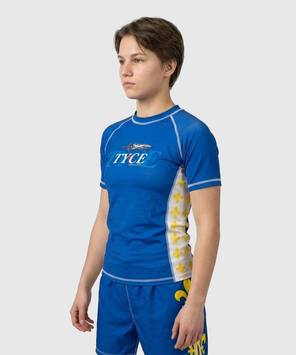 TYCE CULTURE OF WAR Joan of Arc Grappling Rashguard - Blue