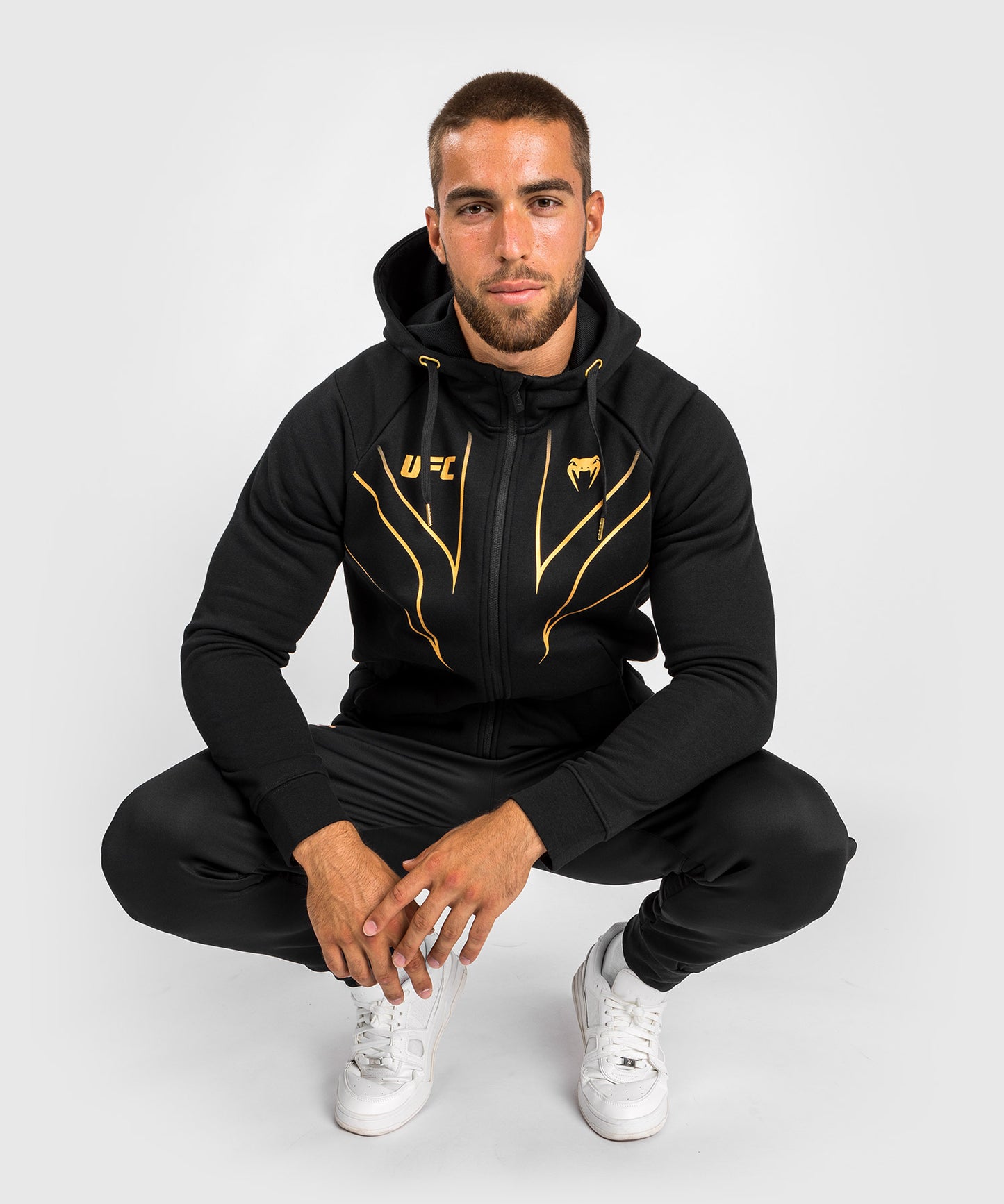 UFC Venum Fight Night 2.0 Replica Hoodie mit durchgehendem Reißverschluss für Herren – Champion