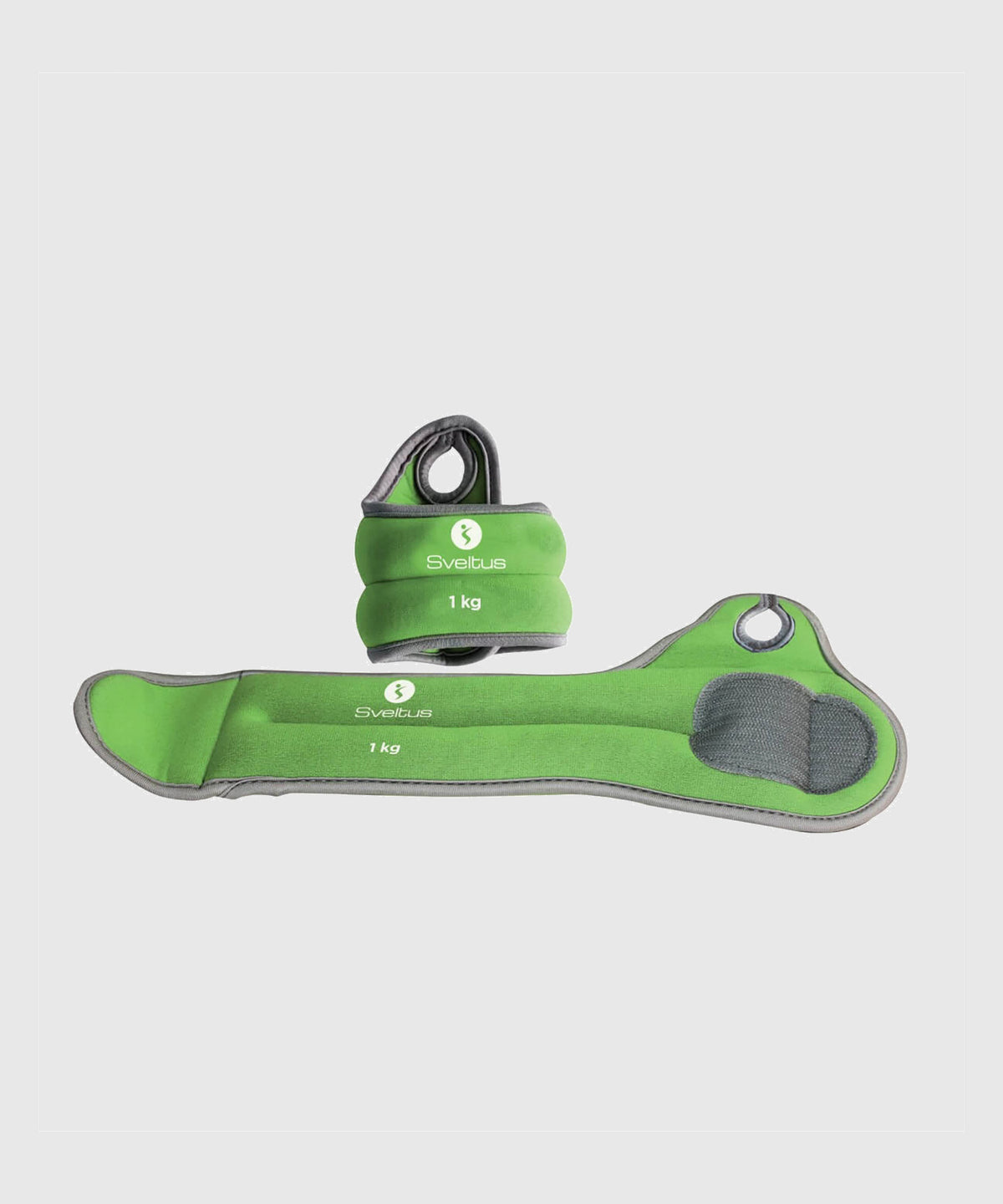 Bracelet de Poignets Lestés Sveltus - 1 kg - Lot de 2 - Vert
