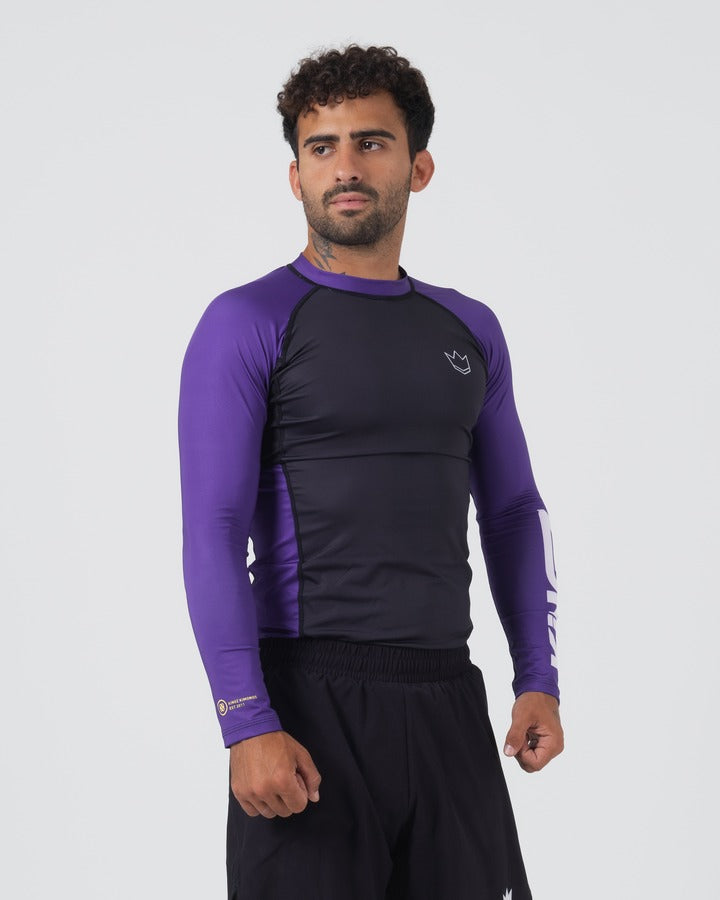 Kingz Ranked Performance V2 Rashguard a Maniche Lunghe - Viola