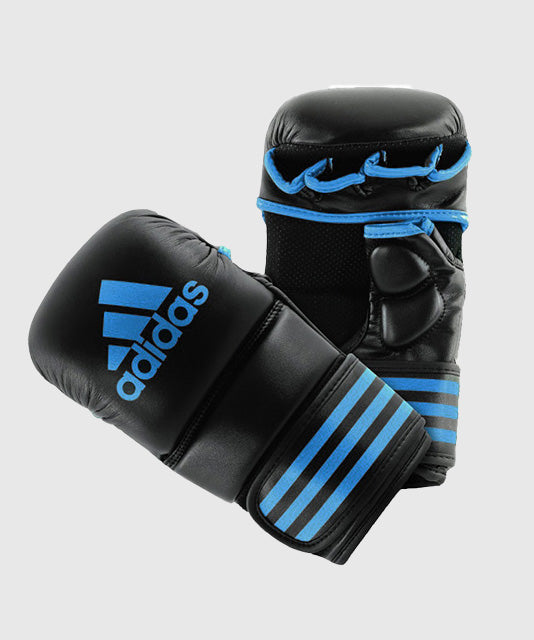 Adidas Krav-Maga Guantoni da MMA - Nero/Blu