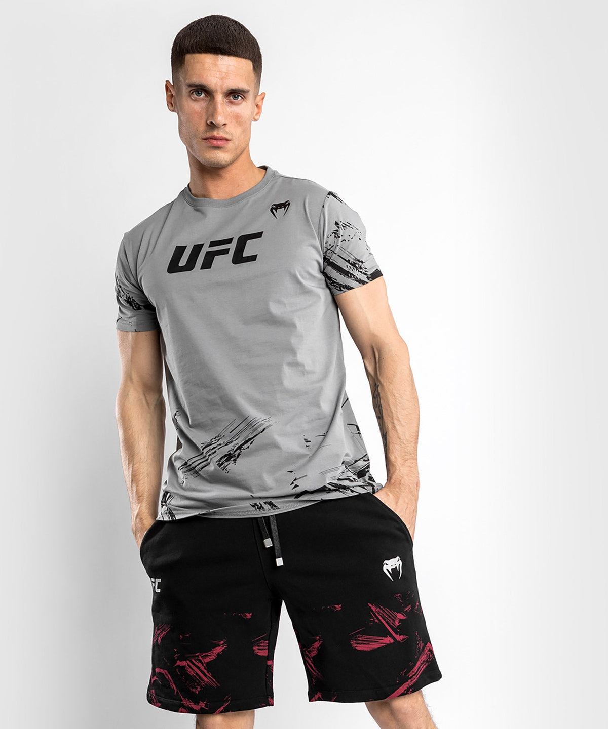Venum Authentic Fight Week 2.0 UFC T-Shirt - Kurzarm - Grau