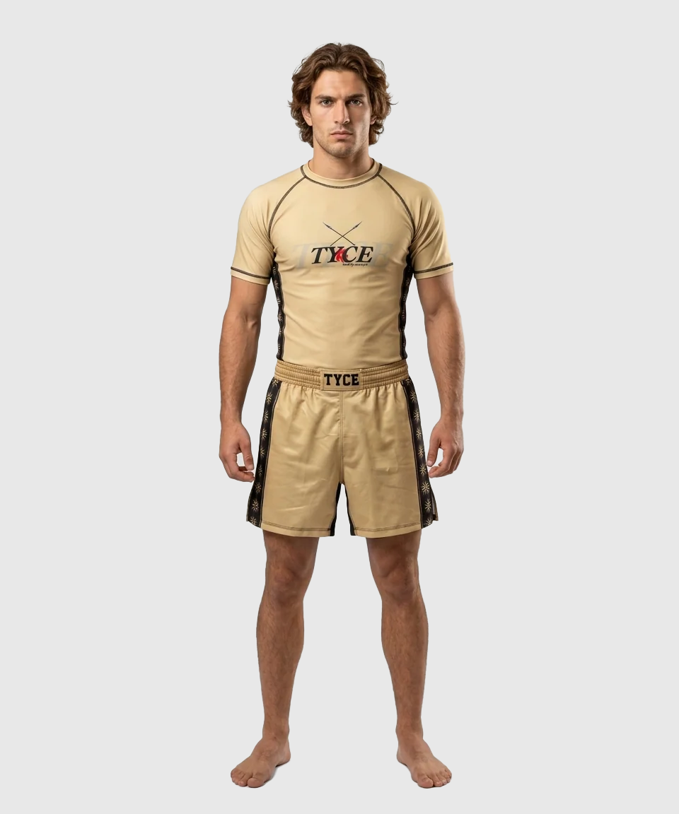 TYCE CULTURE OF WAR Alexander der Große Fightshorts - Gold