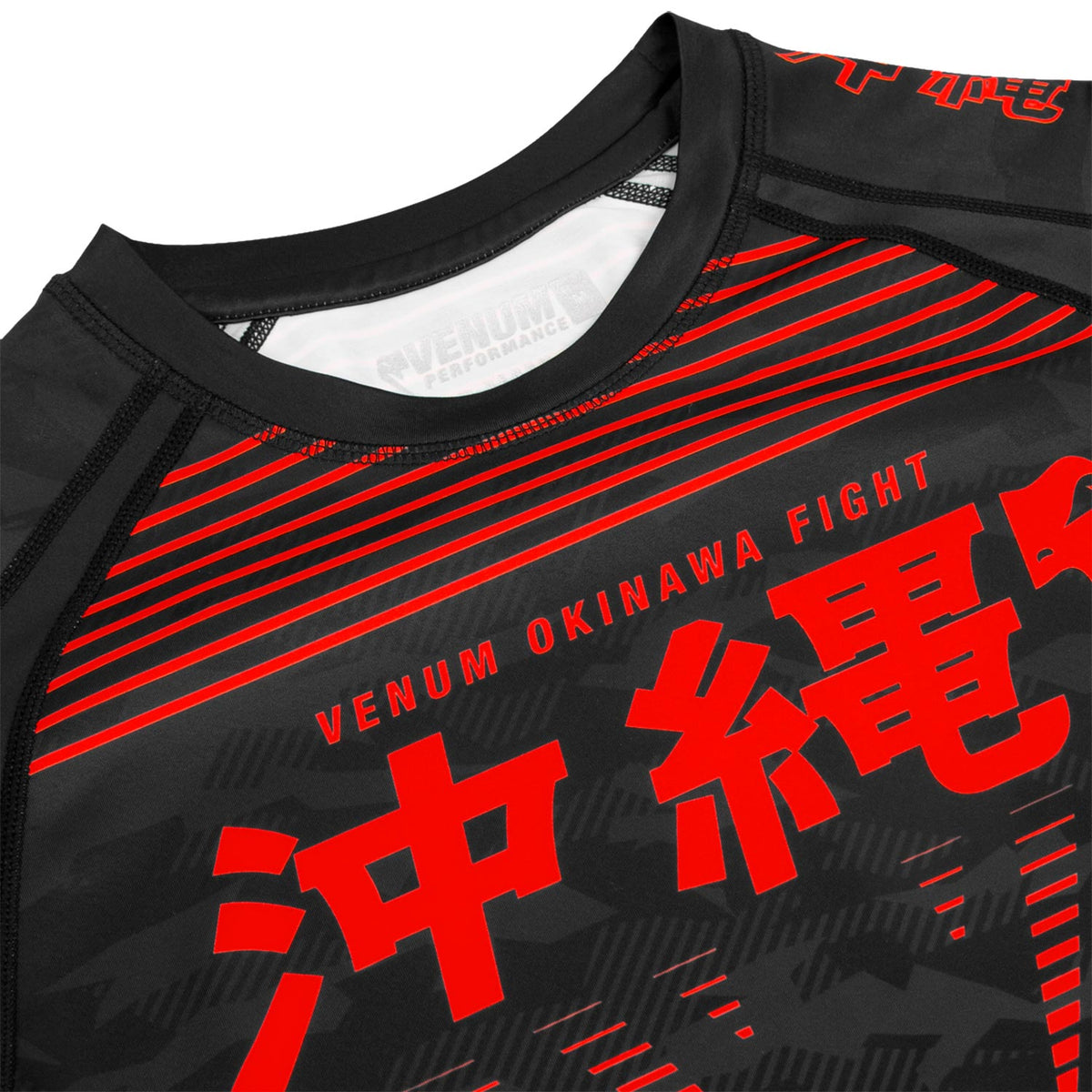 Rashguard Venum Okinawa 2.0 - Long Sleeve - Black/Red