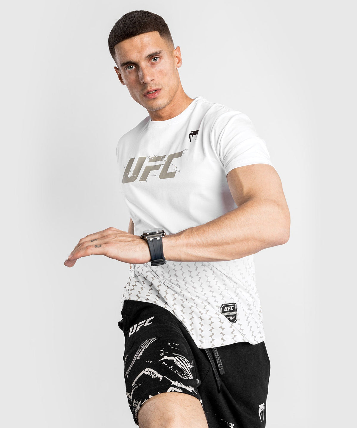 T-Shirt UFC Venum Authentic Fight Week 2.0 - Manches Courtes - Blanc
