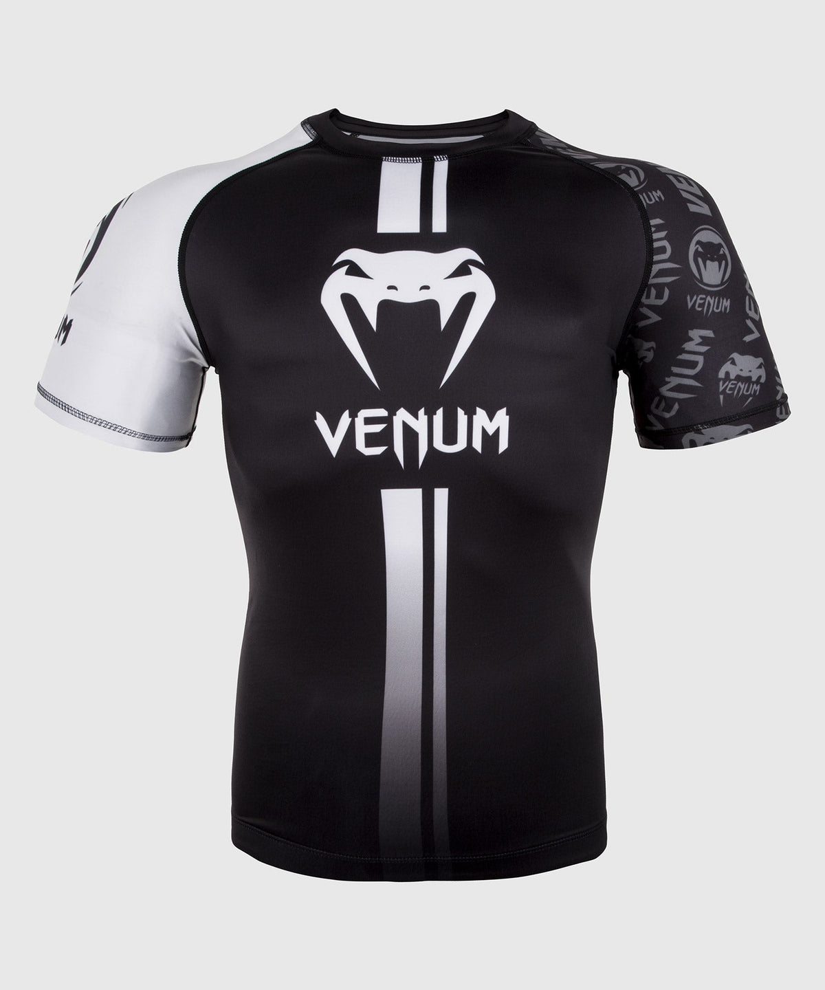Venum Logos Rashguard - Schwarz/Weiß