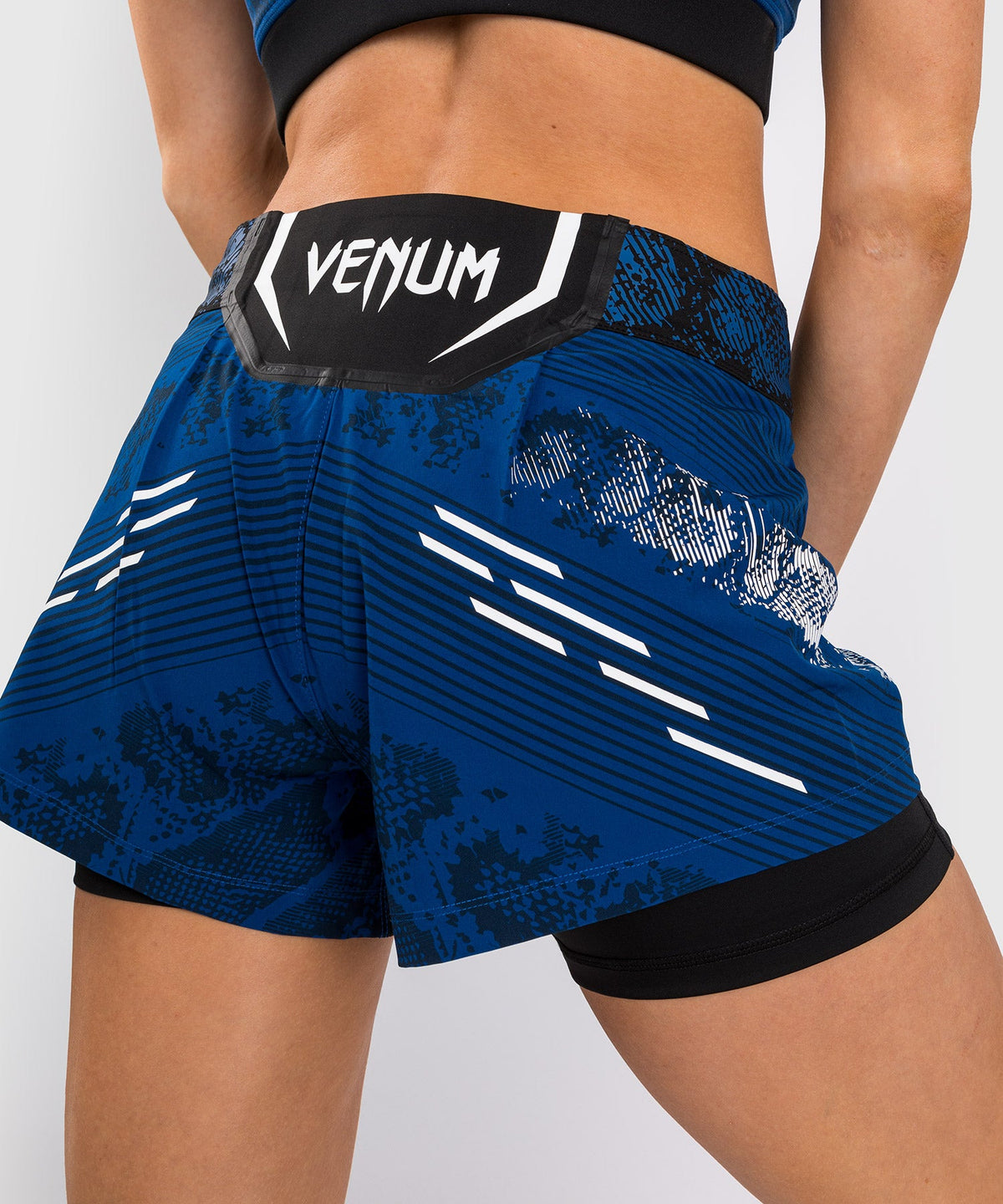 Women's UFC Adrenaline by Venum Authentic Fight Night Shorts - Blue