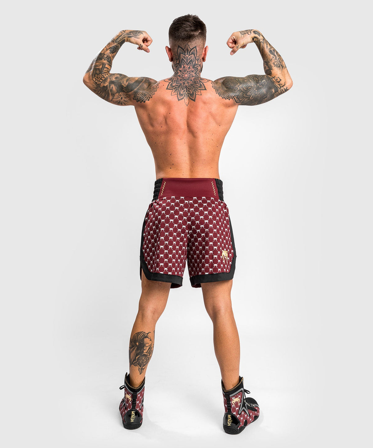Short de Boxe Venum Monogram - Noir/Bordeaux