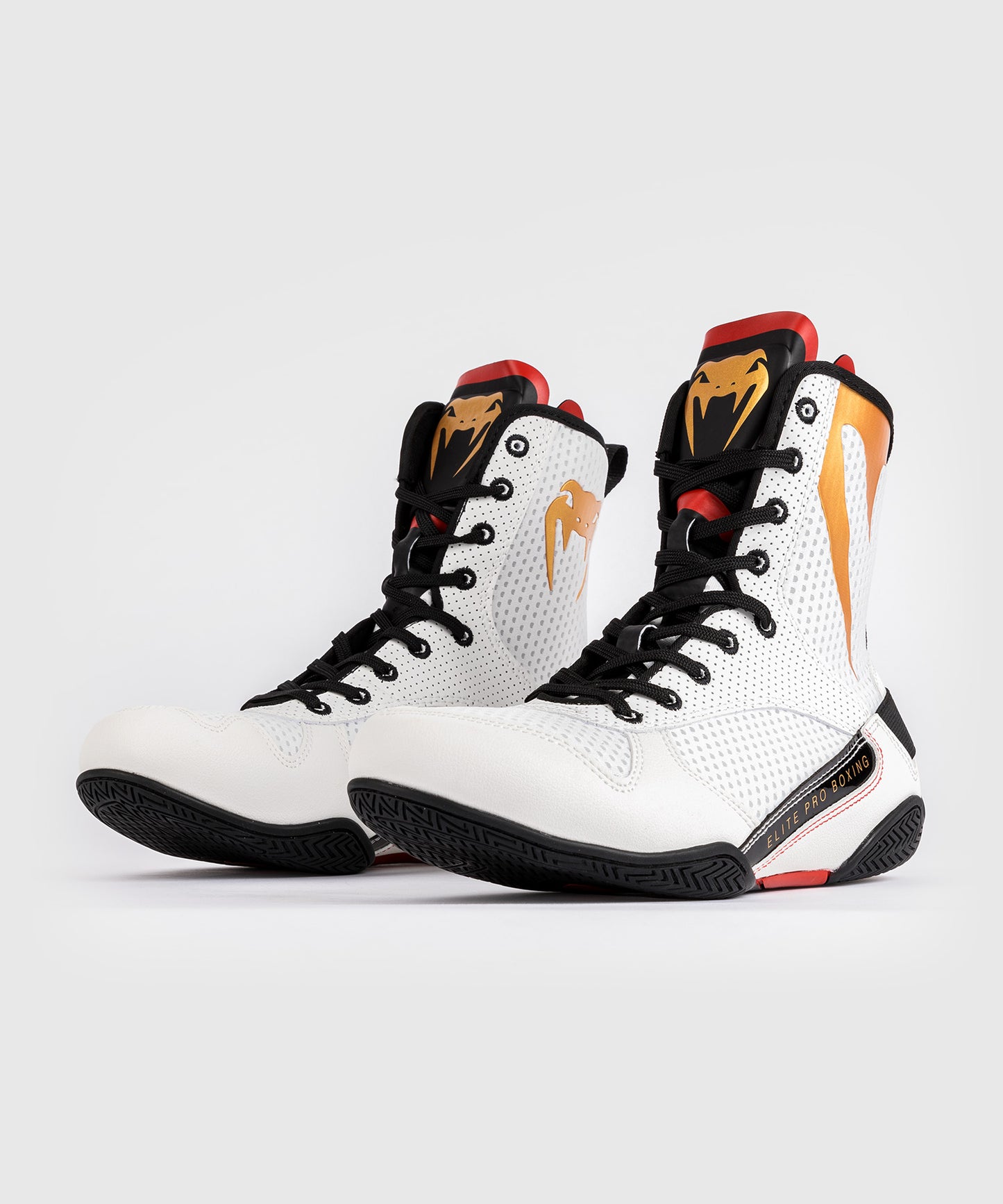 Venum Elite Scarpe da Boxe - Ghiaccio/Oro