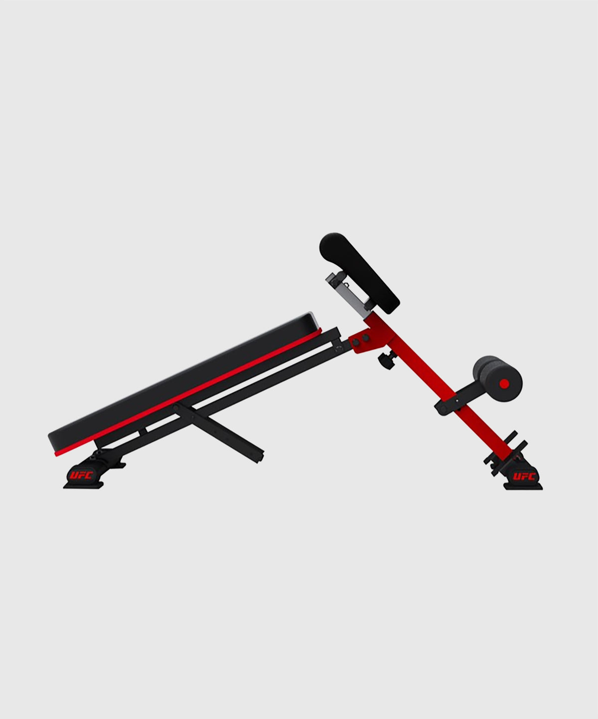 UFC Hyper Dorsal Abdominal Extension Bench – Black/Red