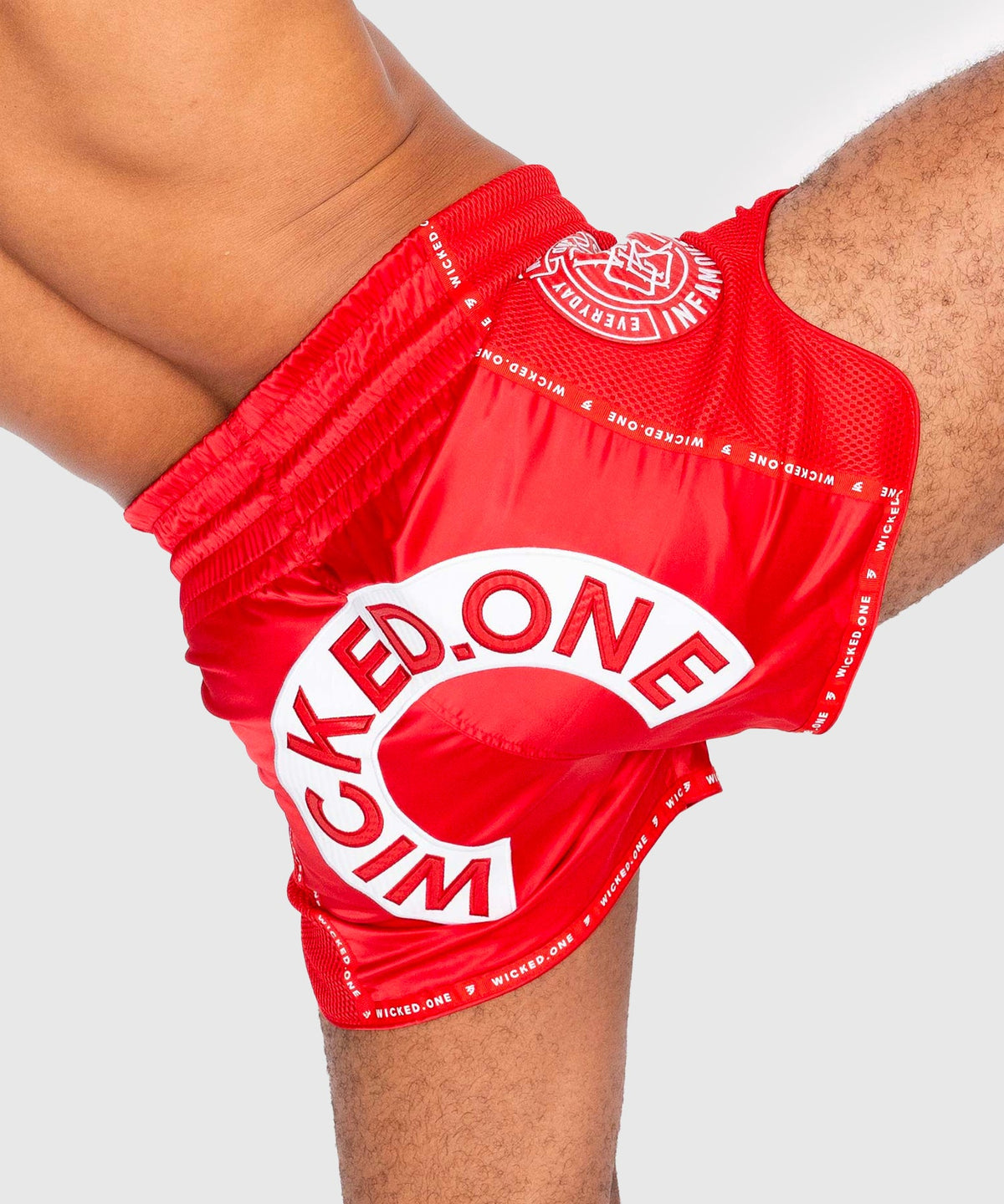 Short De Muay Thai Wicked One Herd - Rouge