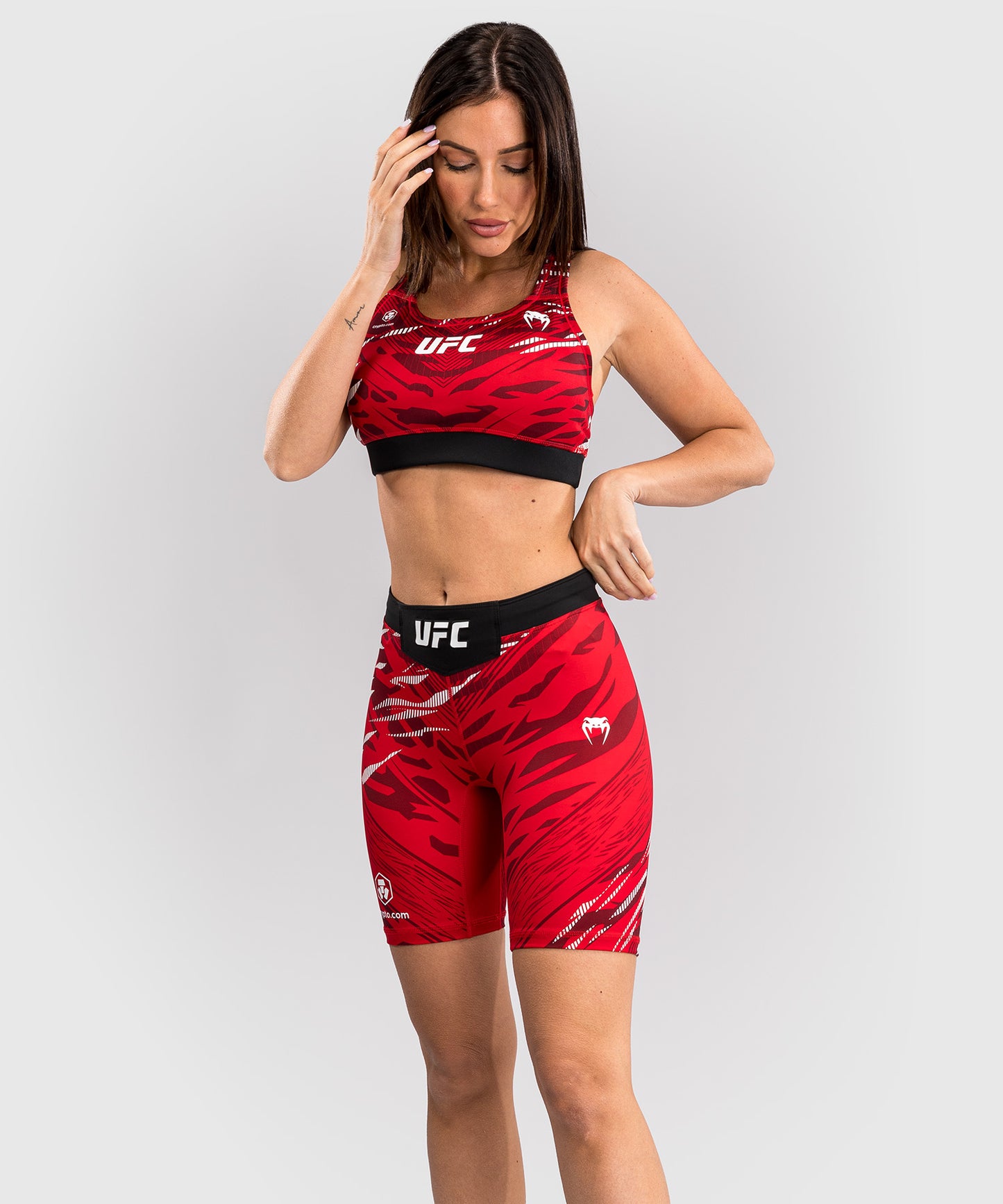 UFC Fusion by Venum Authentic Fight Night Women’s Vale Tudo Short - Long Fit - Red