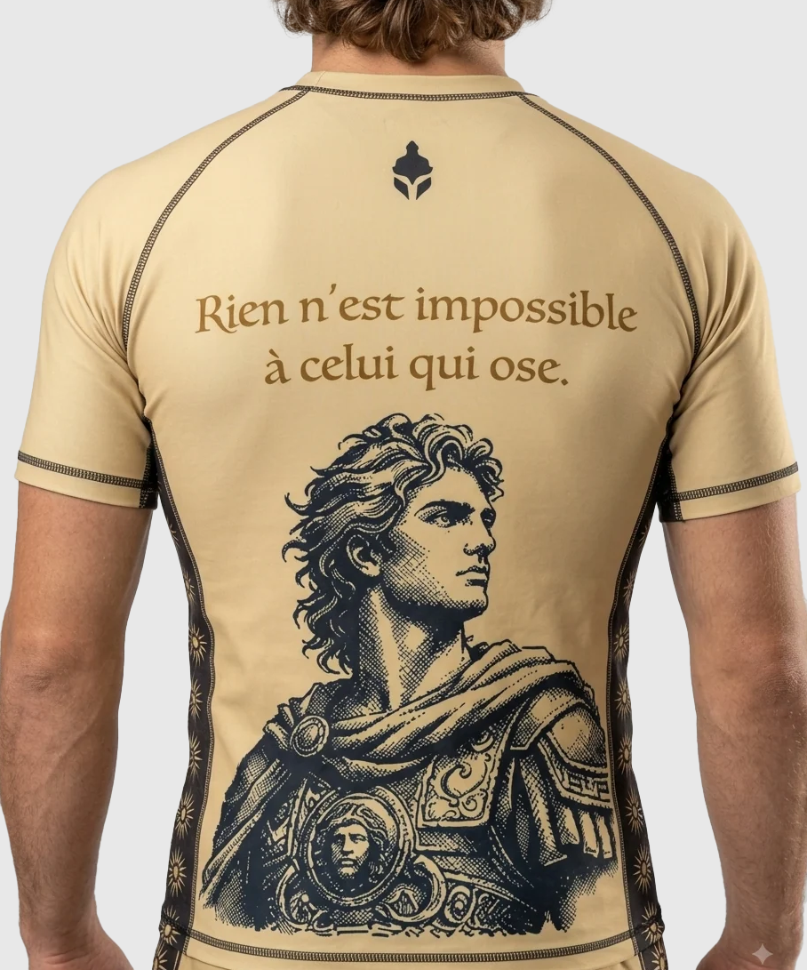 TYCE CULTURE OF WAR Alexander der Große Grappling-Rashguard - Gold
